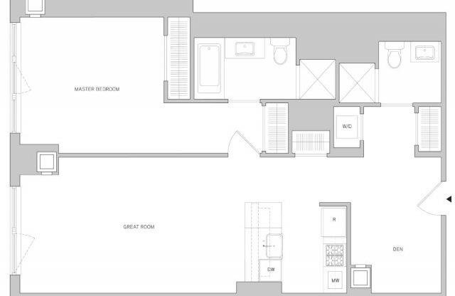 1 bed, 1 bath, 976 sqft, $6,605, Unit 715