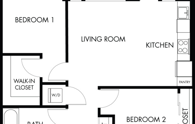 2 beds, 1 bath, 863 sqft, $3,390, Unit 426