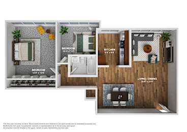 2 beds, 1 bath, 965 sqft, $1,938