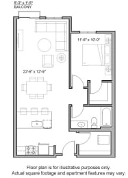 1 bed, 1 bath, 730 sqft, $2,425