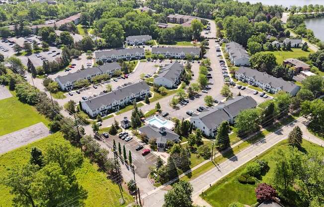 Aerial View of Green Meadows