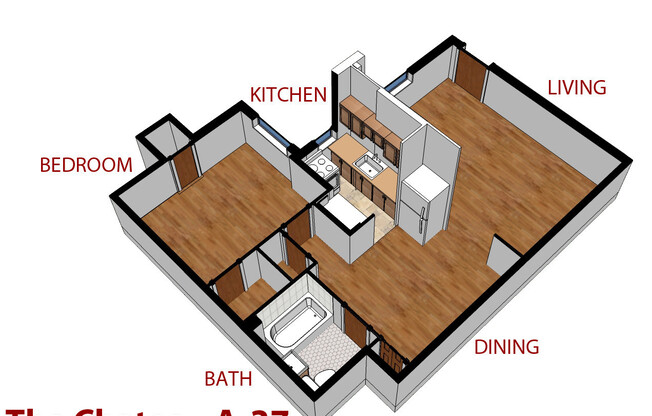 1 bed, 1 bath, 530 sqft, $1,195, Unit A-37