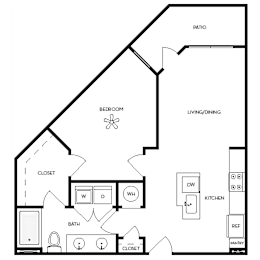 1 bed, 1 bath, 799 sqft, $1,842