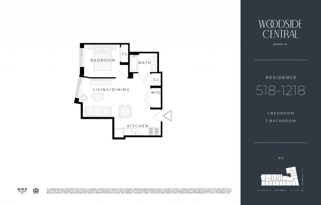 1 bed, 1 bath, $2,559, Unit 818