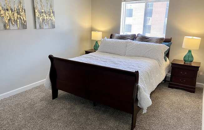 bedroom with natural light at arcadia grove apartments in kalamazoo mi