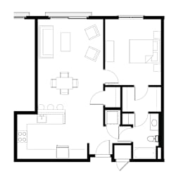 1 bed, 1 bath, 868 sqft, $2,013