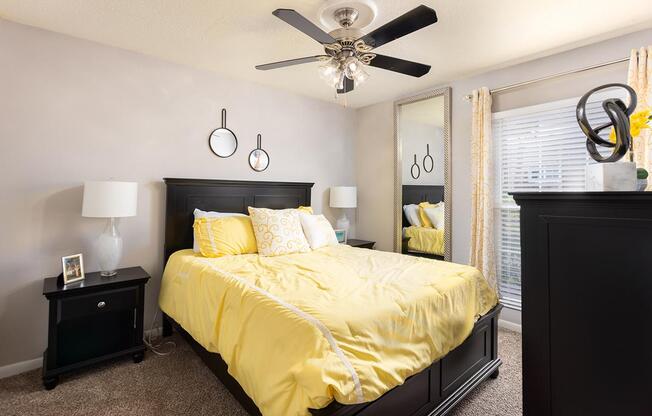 CEILING FANS IN THE BEDROOMS