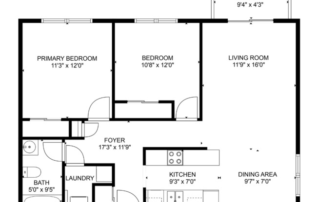 2 beds, 1 bath, 850 sqft, $810, Unit 2542-302