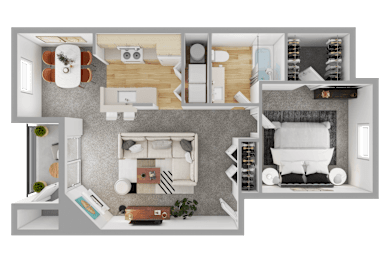 1 bed, 1 bath, 755 sqft, $1,625