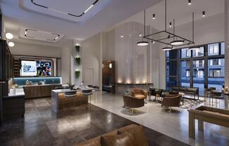 Entertain guests in the clubroom featuring easy pool access, two covered patios with ping pong, and lounge seating.