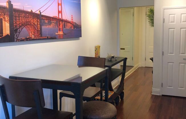 Victorian One Bedroom, 12 Ft. Ceilings -  Furnished/Unfurnished Available Now!  AMSI/Maureen Couture