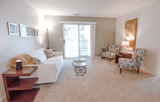 spacious living room in spring lake michigan