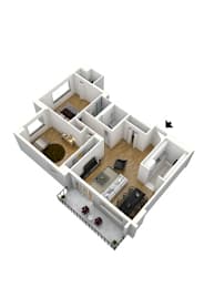 2 beds, 2 baths, 1,001 sqft, $2,364