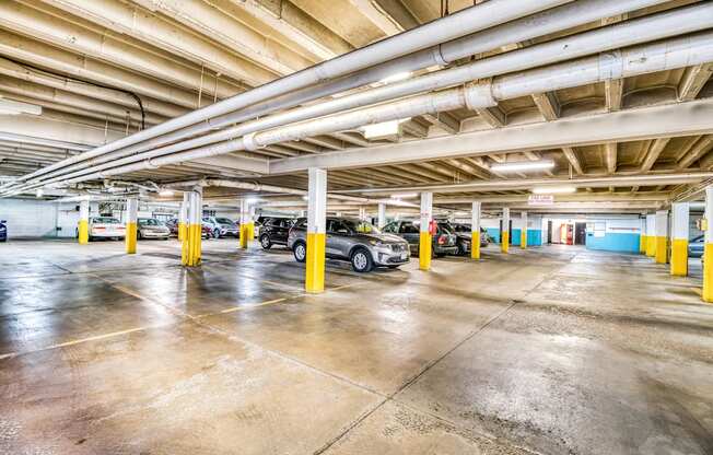 Garage at Shaker Collection  Apartments, Integrity Realty, Cleveland, Ohio