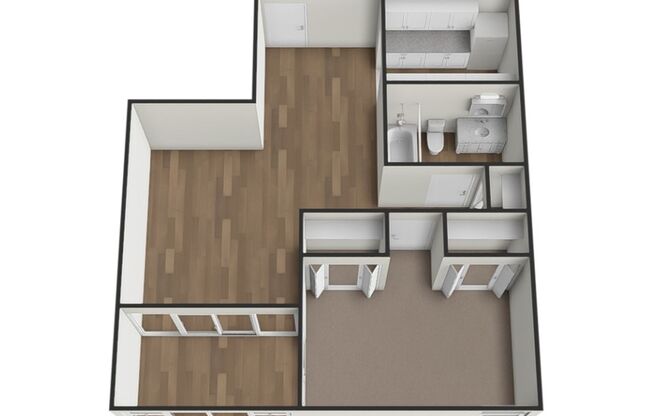 1 bed, 1 bath, 734 sqft, $1,199, Unit 209