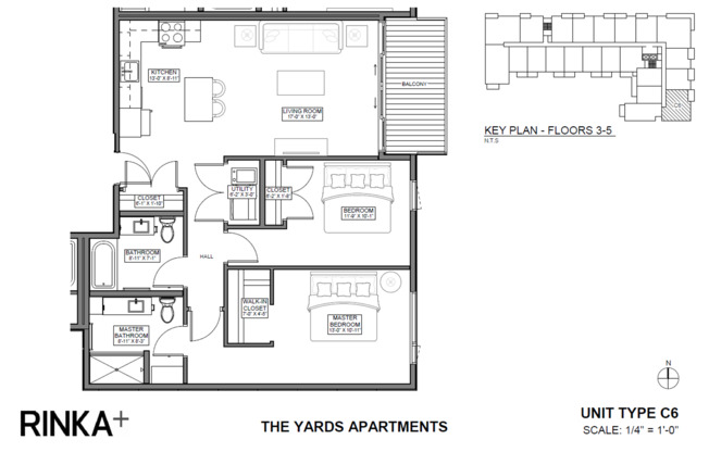 2 beds, 2 baths, 1,037 sqft, $2,360, Unit 322
