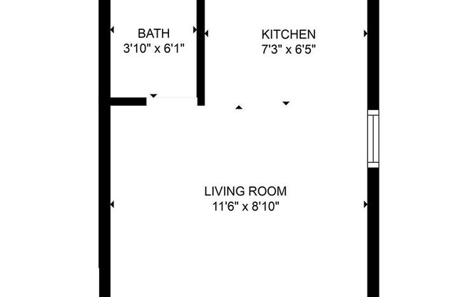 Studio, 1 bath, 200 sqft, $795