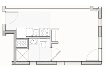 Studio, 1 bath, 279 sqft, $1,149