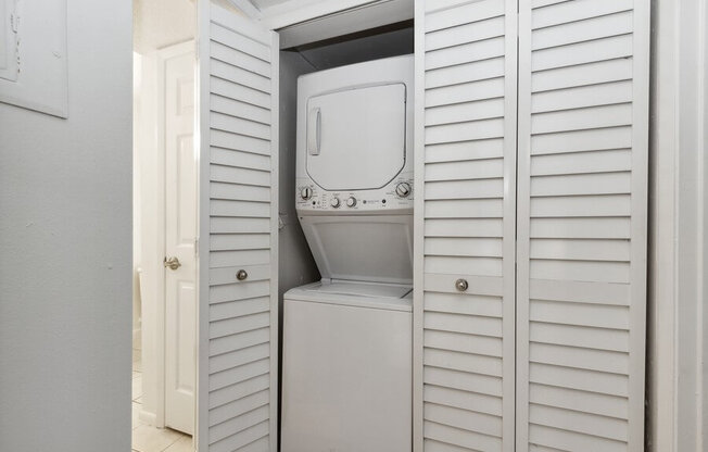 Model laundry closet