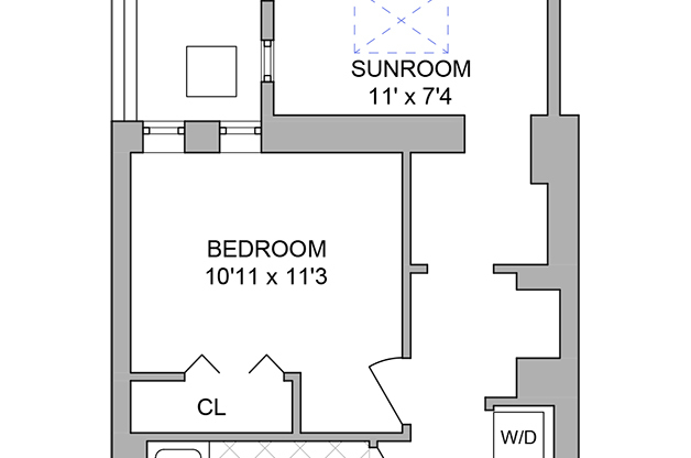 2 beds, 1 bath, $4,875, Unit 1