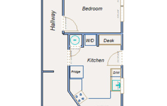 2 beds, 1 bath, 750 sqft, $850, Unit 2225