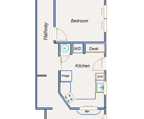 2 beds, 1 bath, 750 sqft, $850, Unit 2225