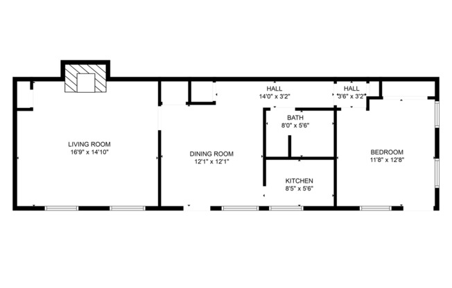 2 beds, 1 bath, 685 sqft, $1,125, Unit 204 Forster