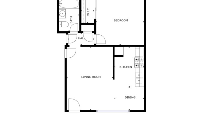 1 bed, 1 bath, 526 sqft, $1,825, Unit 052#50-8