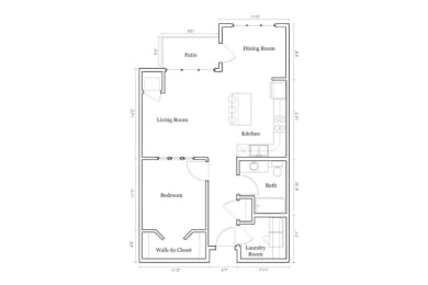 1 bed, 1 bath, 777 sqft, $1,390