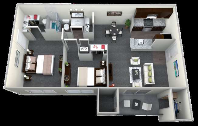 2 beds, 1 bath, 844 sqft, $1,611, Unit 8209-102