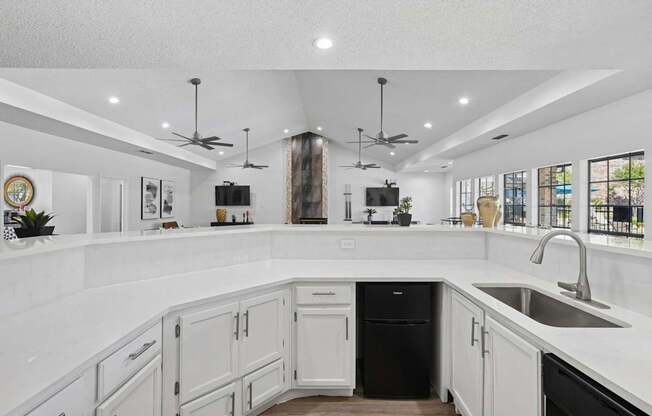 Camino del Sol in Dallas TX Clubhouse kitchen