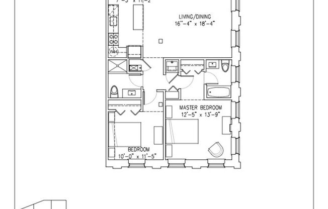 2 beds, 2 baths, 988 sqft, $2,100, Unit 301