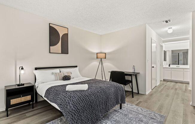 A 3 Bedroom apartment with Private & Common Bathrooms, common areas and a fully functional kitchen at 655 Kelton Ave.