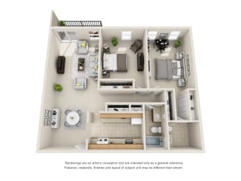 2 beds, 1.5 baths, 1,130 sqft, $2,075