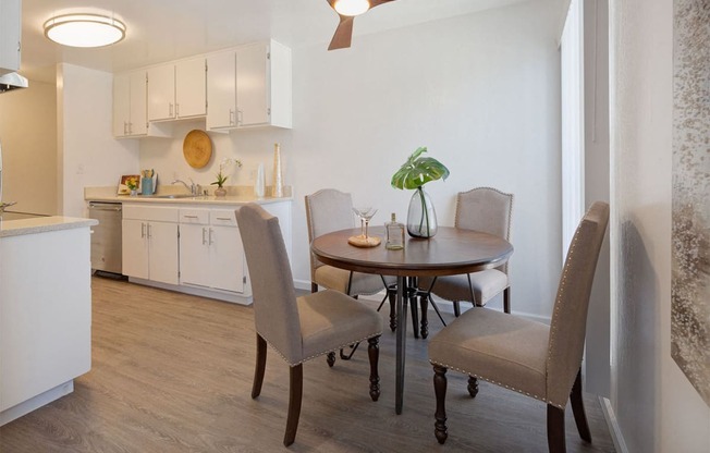 Elegant Dining Room at Three Crown Apartments, Alameda, CA, 94501