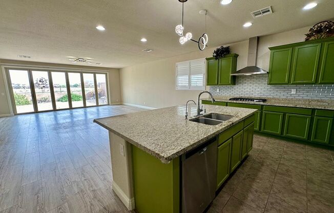 Immaculate Rhodes Ranch Golf Course Community home with a contemporary open floorplan