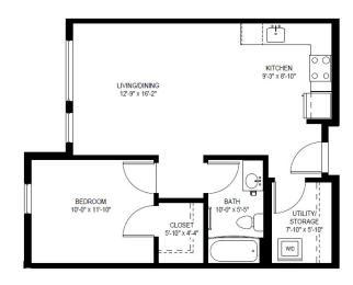 1 bed, 1 bath, 660 sqft, $1,997