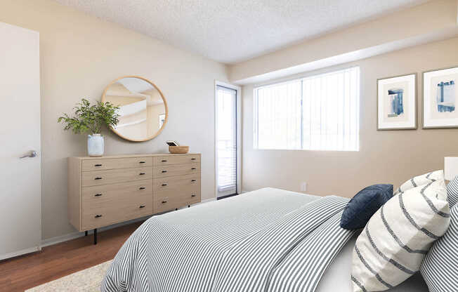 Bedroom with Hard Surface Flooring
