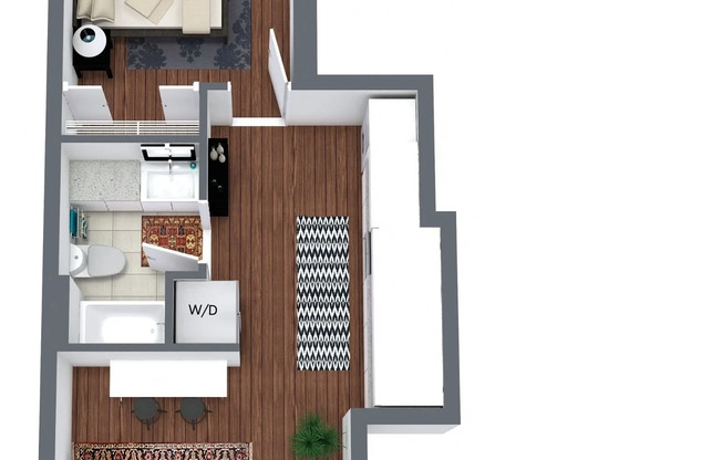 1 bed, 1 bath, 589 sqft, $1,568