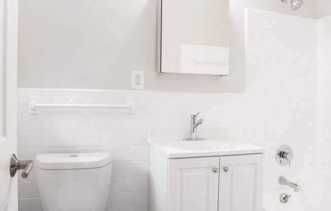 a small bathroom with a toilet and a sink