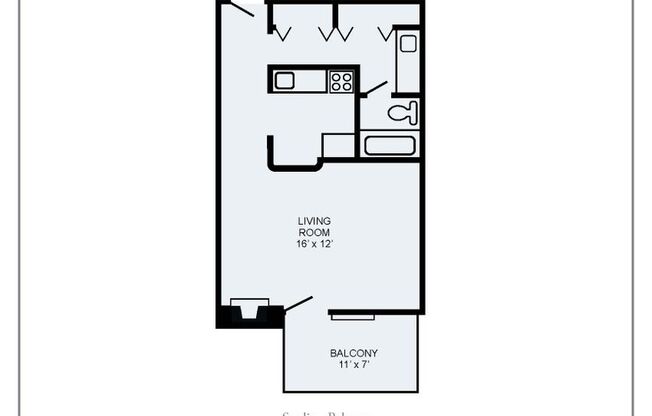 1 bed, 1 bath, 400 sqft, $1,155, Unit 207