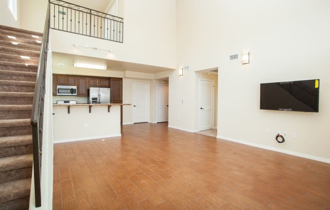 Living Room Come Kitchen View at The Verandas, Canoga Park