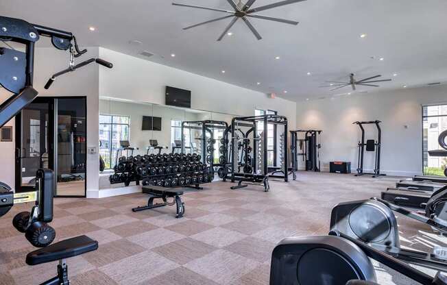 Resident gym.