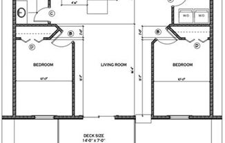 2 beds, 1 bath, 950 sqft, $1,495, Unit 202