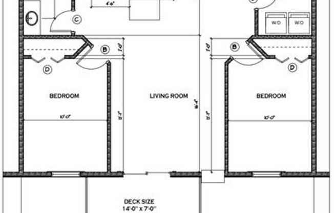 2 beds, 1 bath, 950 sqft, $1,495, Unit 202