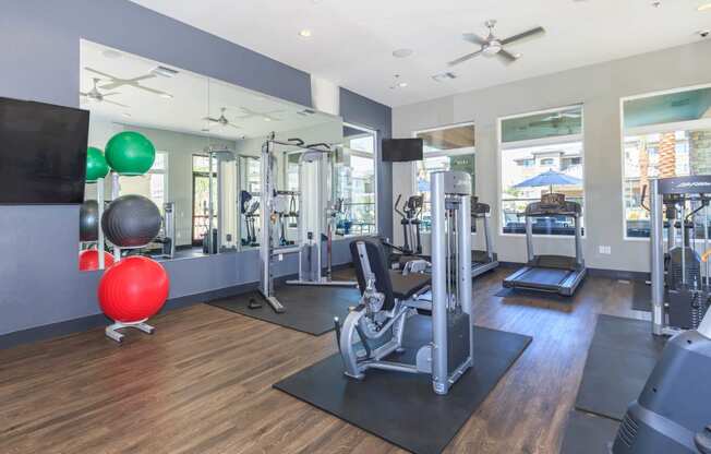 Gym center1 at Level 25 at Durango by Picerne, Las Vegas