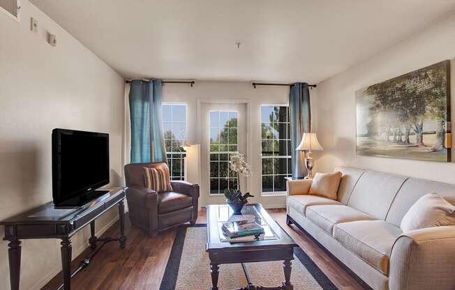 Legends at River Oaks Living Room With View