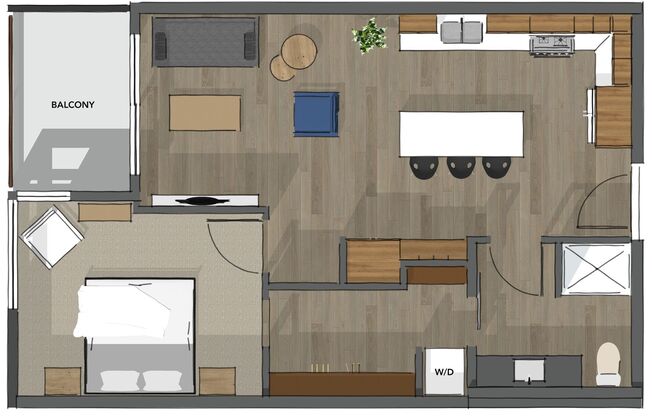 1 bed, 1 bath, 740 sqft, $2,179, Unit 135