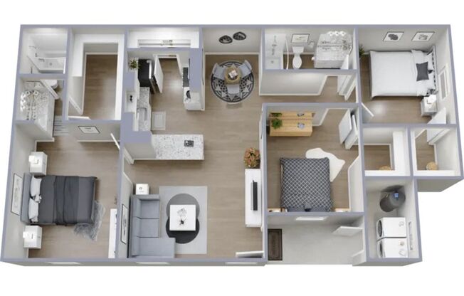 3 beds, 2 baths, 1,140 sqft, $1,715, Unit 1060