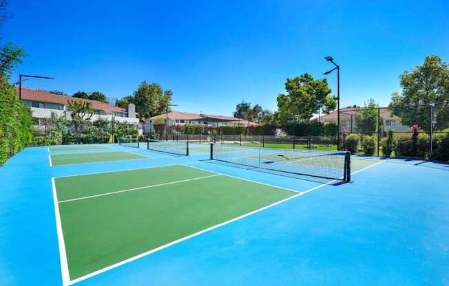 tennis court at the view at The Park Apartments, Rancho Cucamonga, CA